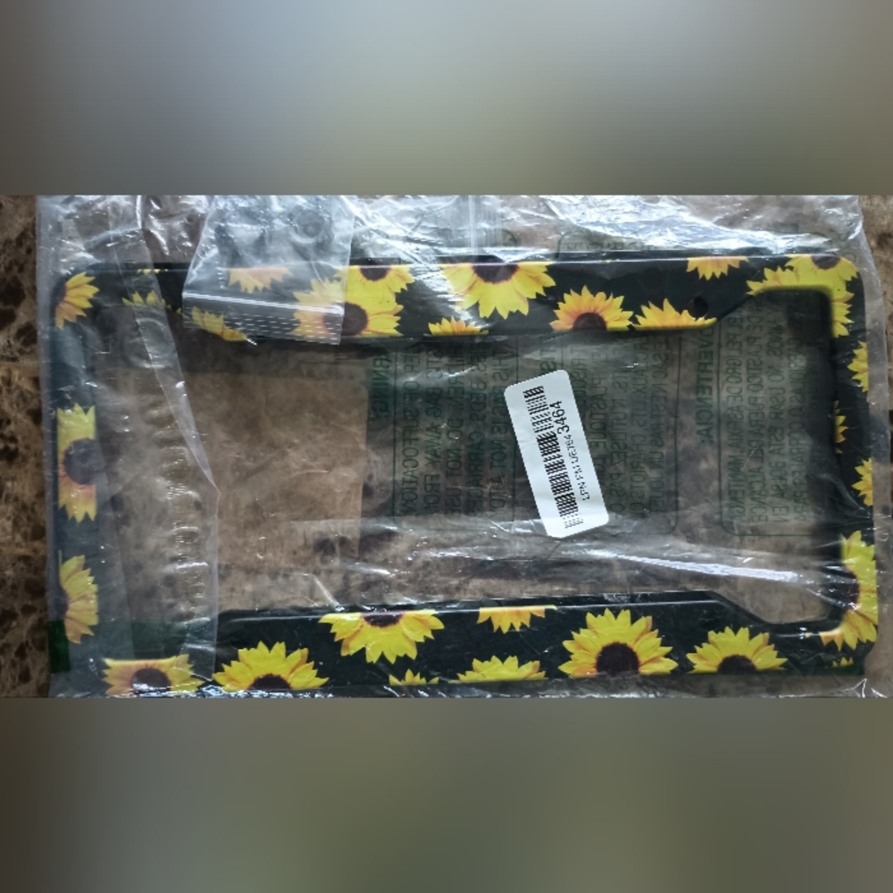 2 PCS Sunflower License Plate Frames